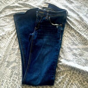 Hollister stretch jeans size W25 L31 dark blue slight flare jeans